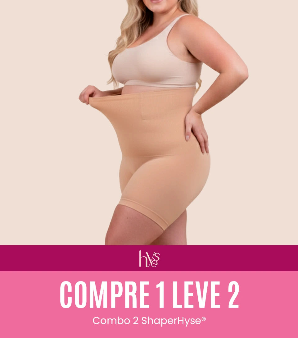 ShaperHyse - Bermudas Modeladoras que Não Enrolam - Compre 1 leve 2