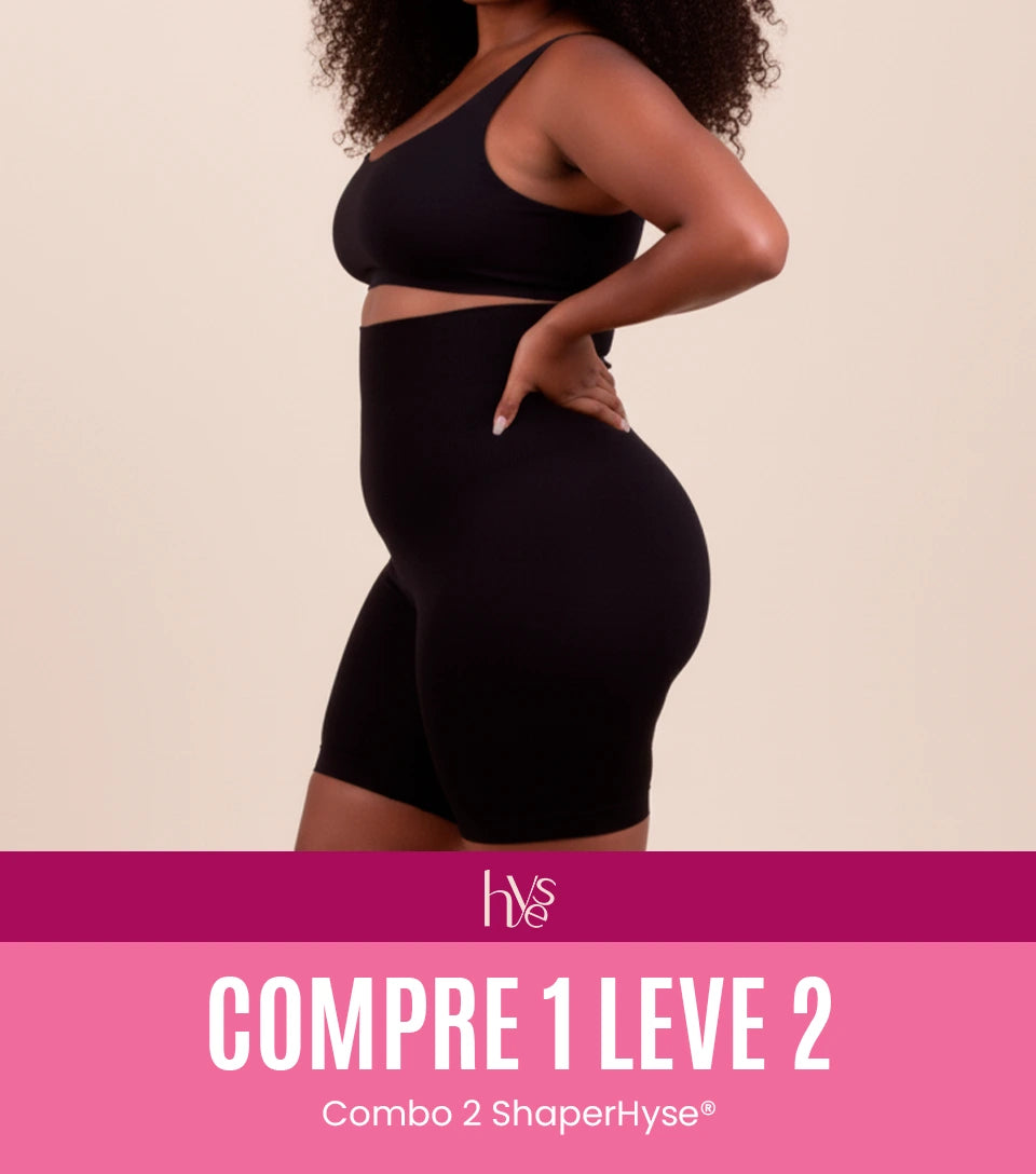 ShaperHyse - Bermudas Modeladoras que Não Enrolam - Compre 1 leve 2