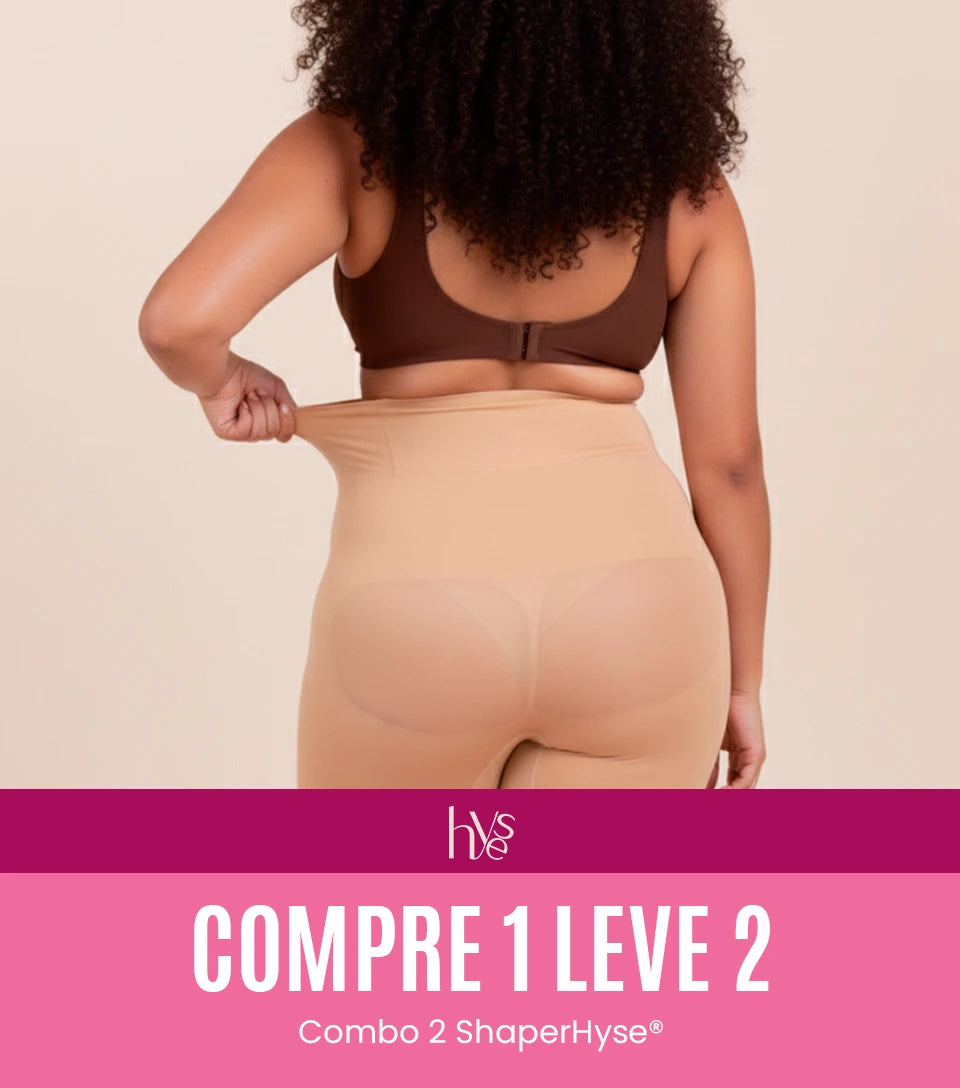 ShaperHyse - Bermudas Modeladoras que Não Enrolam - Compre 1 leve 2